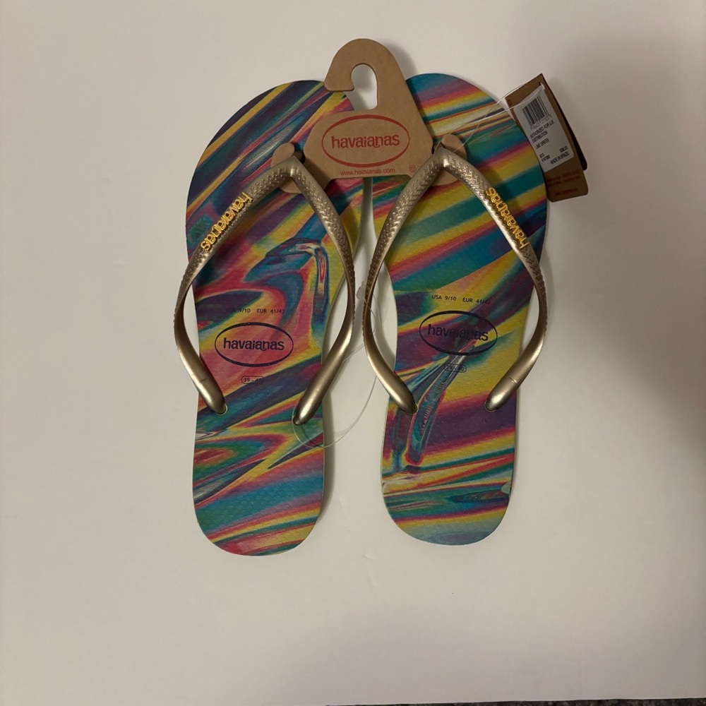 Havaianas tie dye flip flops